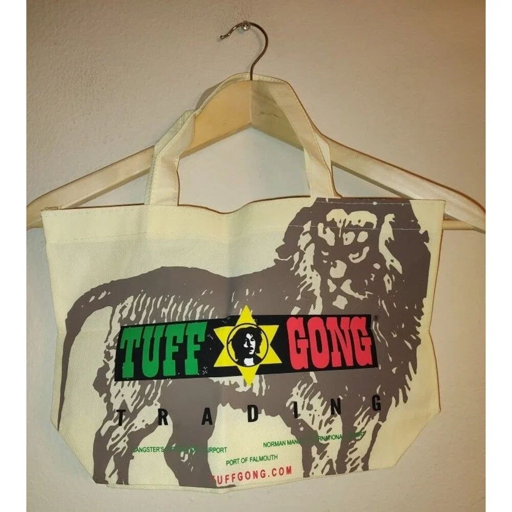 New without tags Tuff Gong Trading Bob Marley Beige Cloth Bag 14.5